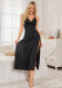 Women summer solid sexy suspender nightdress