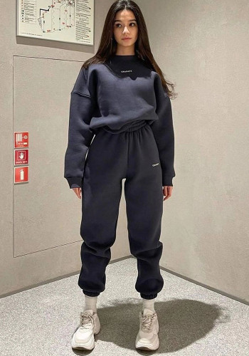 Women Casual Hoodies and Pants Two-piece Set