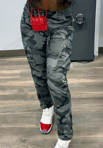 Women Camouflage Cargo Pants