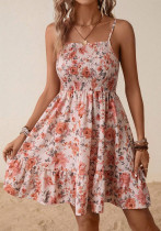 Women Print Strap Dress Women Print Strap Dress