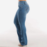 Women Spring Stretchy Denim Pants