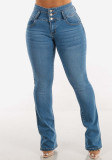 Women Spring Stretchy Denim Pants