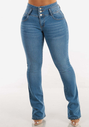Women Spring Stretchy Denim Pants