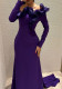 Women Autumn and Winter Sexy Lace Ball Evening Dress