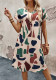 Women Summer Print Short Sleeve Casual Dress