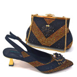 Pointed-Toe Shoe And Bag Set Combination Heels Pointed-Toe Shoes Trapezoidal Bags