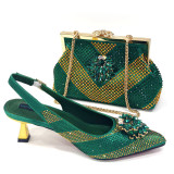 Pointed-Toe Shoe And Bag Set Combination Heels Pointed-Toe Shoes Trapezoidal Bags