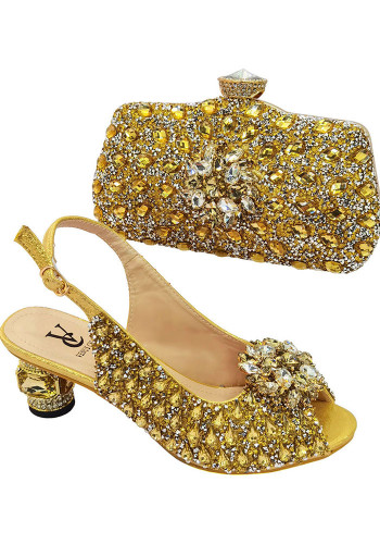 African Women's Fashion Design Formal Party Shoes And Bags