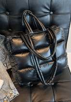 Cotton Down Bag Women's Checkered Shoulder Fashionable Handbag