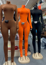 Women Solid Long Sleeve Jumpsuit Women Solid Long Sleeve Jumpsuit