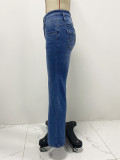 Women Spring Stretchy Denim Pants