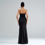 Women's Off Shoulder Bodycon Slit Formal Party Evening Dress Bridesmaid Gown
