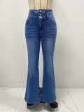 Women Spring Stretchy Denim Pants