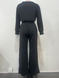 Women Striped Top and Pants Two Piece Set