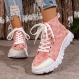 Autumn Fashion Sports Casual Martin Boots Women's Comfortable Thick-Soled British Style Short Boots