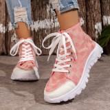 Autumn Fashion Sports Casual Martin Boots Women's Comfortable Thick-Soled British Style Short Boots
