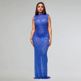 Women Beaded Sexy Bodycon Dress