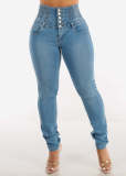 Women Stretchy Denim Pants