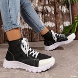 Autumn Fashion Sports Casual Martin Boots Women's Comfortable Thick-Soled British Style Short Boots