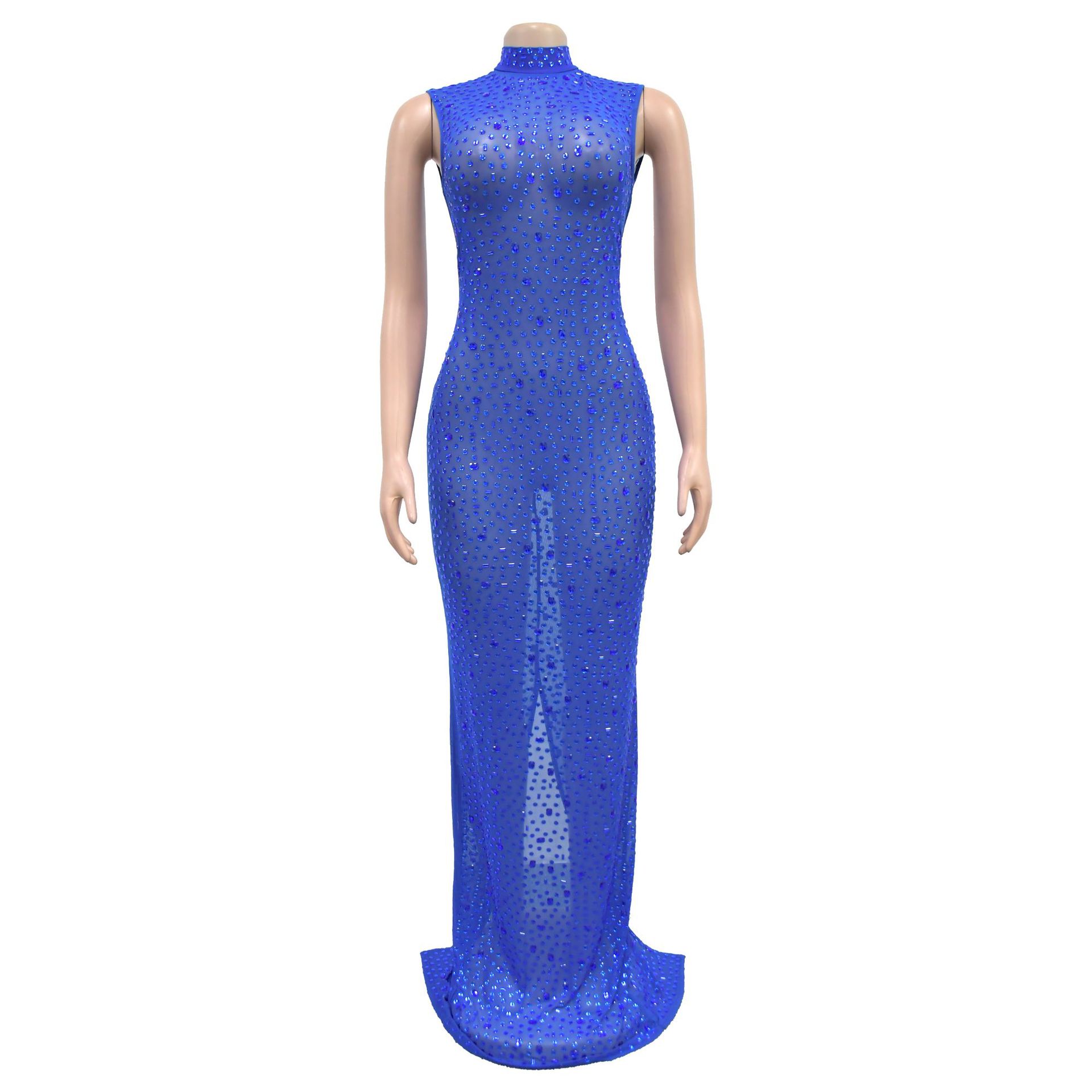 Women Beaded Sexy Bodycon Dress