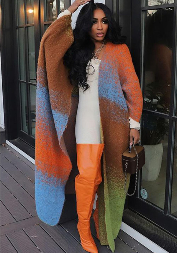 Women's Casual Loose Knitting Long Coat