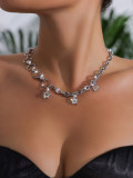 Women punk hip-hop style chain necklace