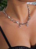 Women punk hip-hop style chain necklace