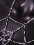 Women sexy metal iron chain bikini necklace chest chain body chain