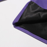 Women flower decoration elegant slit Blazer