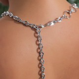 Women punk hip-hop style chain necklace