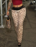 Women leopard lace Pants