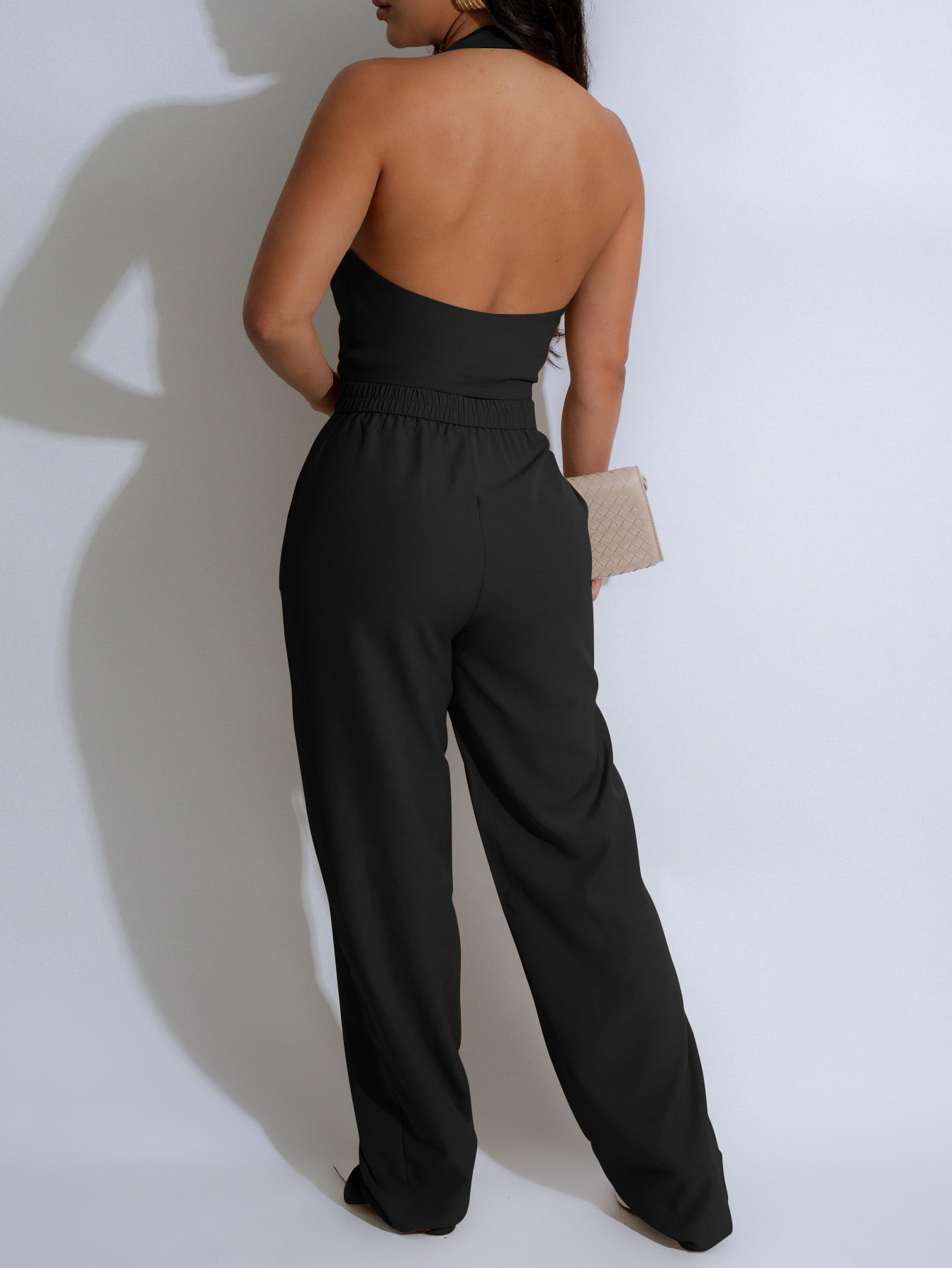 Summer Women's Solid Color Vest Pants Office Two-Piece Suit