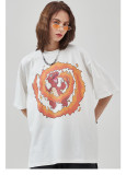 Men's retro print short-sleeved Casual T-shirt
