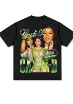 Women Street American Printed T-shirt Women Street American Printed T-shirt