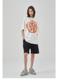 Men's retro print short-sleeved Casual T-shirt