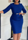 Women's Fashion Ol Chic Elegant Bodycon African Dress