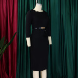 Women's Fashion Ol Chic Elegant Bodycon African Dress