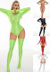 Sexy Solid Color Tight Fitting Bodysuit With Stockings