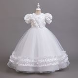 Children's Puff Sleeves Princess Dress Flower Girls' Tutu Dress