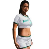 Summer Y2K Fashion Trend Letter Printed Sexy Crop Top T-Shirt