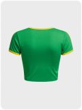 Women's Print Top Sexy Crop Short T-Shirt
