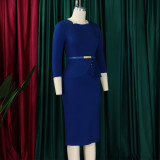 Women's Fashion Ol Chic Elegant Bodycon African Dress