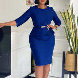 Women's Fashion Ol Chic Elegant Bodycon African Dress