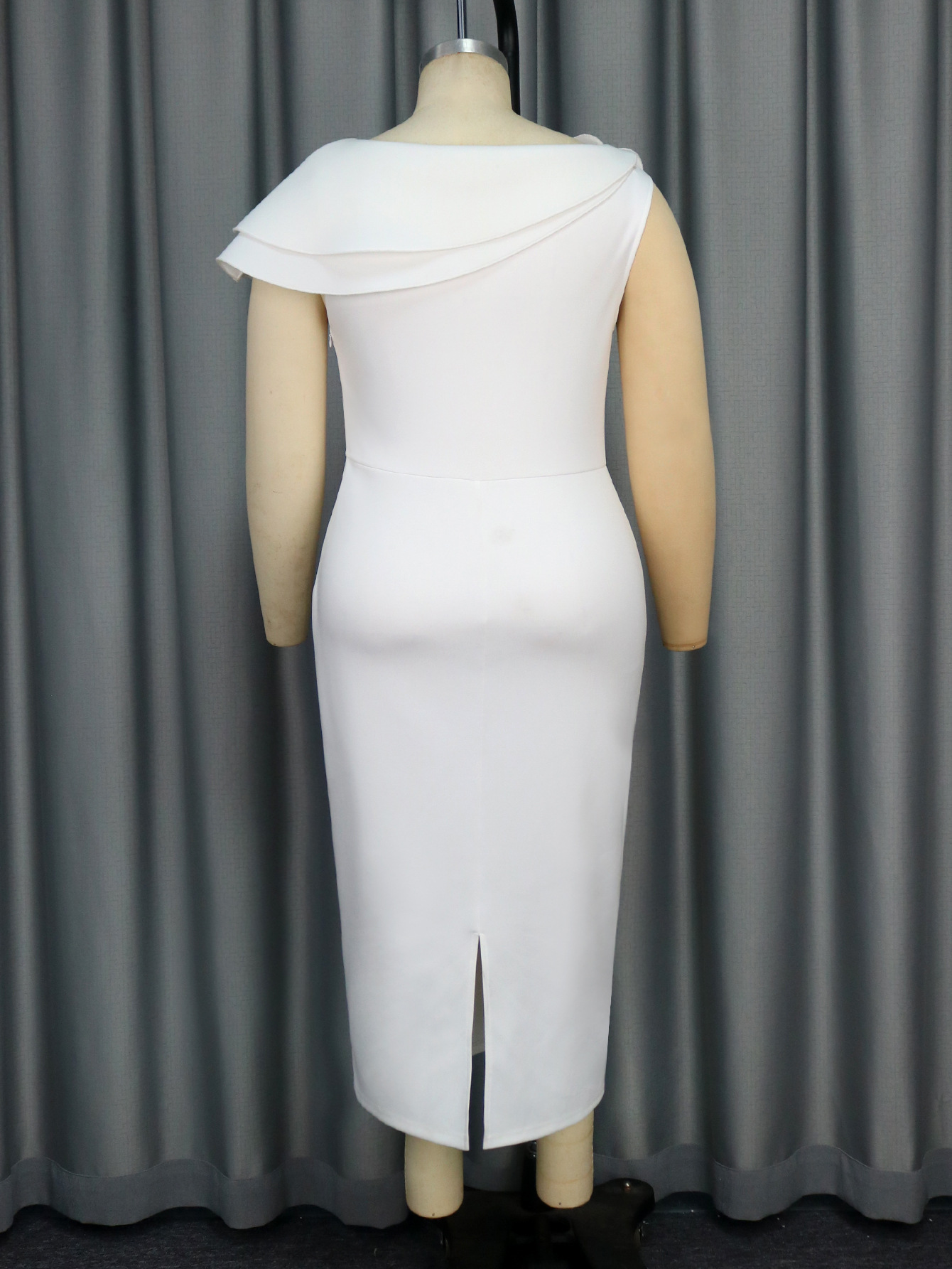 Women Formal Party Round Neck Sleeveless Floral Dress