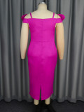 Women Sexy Bow Beaded Suspender Dress