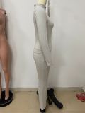 Women Casual Top and Bell Bottom Long Pants Two Piece Set