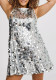 Women Formal Party Sequin Embroidery Off-shoulder Bodycon Dress