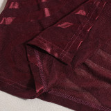 Autumn Women Low Back Slit Lace-Up Jacquard Strap Dress