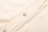 Women's Furry Patchwork Long Sleeve Button Knitting Cardigan