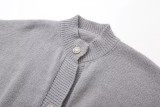 Women's Furry Patchwork Long Sleeve Button Knitting Cardigan